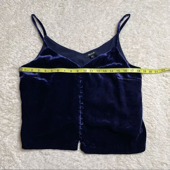 NWT Madewell Button Down Cami Midnight Blue in size 10 - Picture 6 of 10